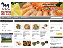 Tablet Screenshot of mariscosdelrey.com